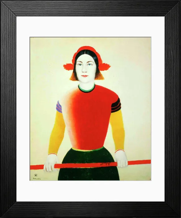 Framed Print : Portrait of woman by Kasimir Severinovich Malevich Framed Print : Portrait of woman by Kasimir Severinovich Malevich