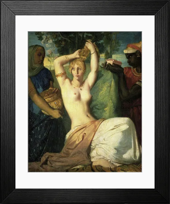 Framed Print : La Toilette d'Esther 1841 Theodore Chasseriau (1819-1856 / French) Muse du Louvre, Paris Framed Print : La Toilette d'Esther 1841 Theodore Chasseriau (1819-1856 / French) Muse du Louvre, Paris