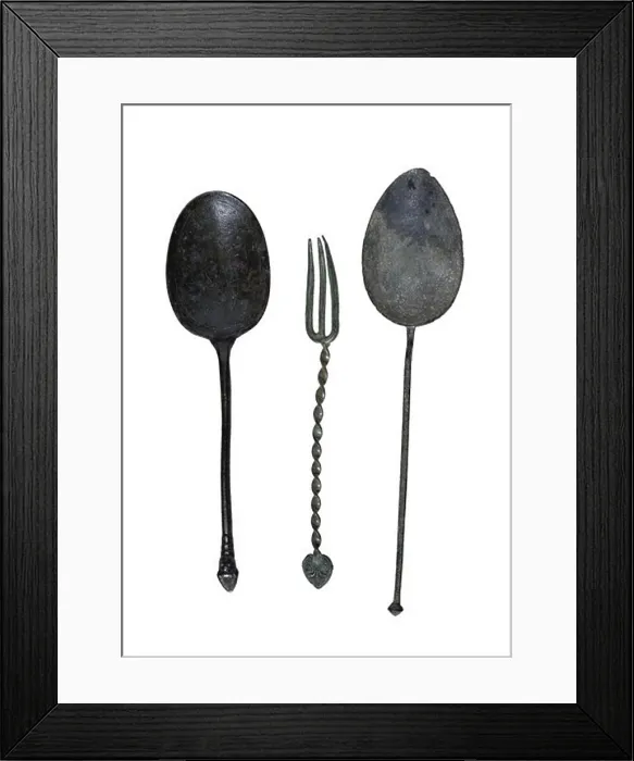 Framed Print : Roman cutlery. SPAIN. CATALONIA. BARCELONA. Barcelona. Archaeology Museum of Catalonia Framed Print : Roman cutlery. SPAIN. CATALONIA. BARCELONA. Barcelona. Archaeology Museum of Catalonia