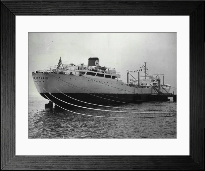 Framed Print : World's largest tanker arrives in the Thames - A general view of the 'Tina Onassis' at her berth at Purfleet