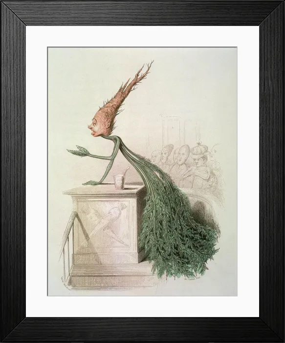 Framed Print : Parliamentary Carrot Carotte Parlementaire 1861 Amedee Varin (1818-1883 French) Newberry Library, Chicago, Illinois, USA