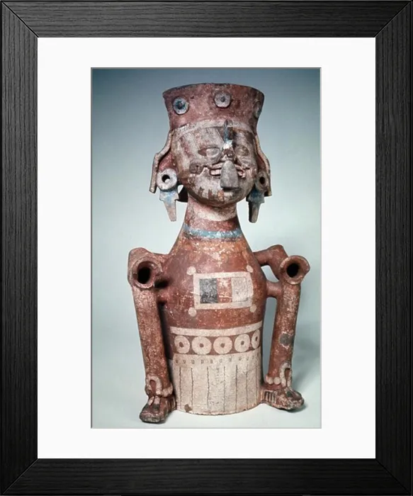 Framed Print : Painted Figure Pre-Columbian Framed Print : Painted Figure Pre-Columbian