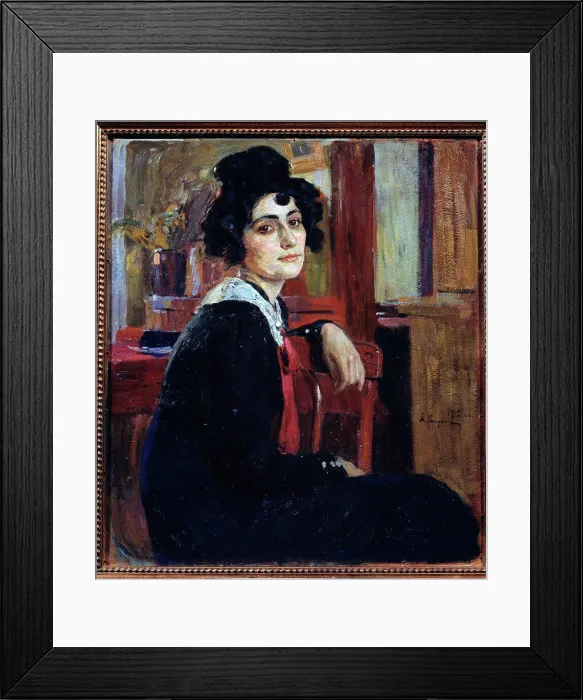 Framed Print : A frenchwoman by Korin, Alexei Mikhaylovich (1865-1923) / State S Framed Print : A frenchwoman by Korin, Alexei Mikhaylovich (1865-1923) / State S