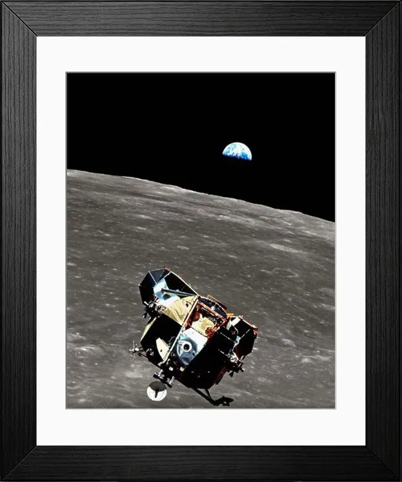 Framed Print : Apollo 11 - Past, Present and Humanity's Future in One Glimpse