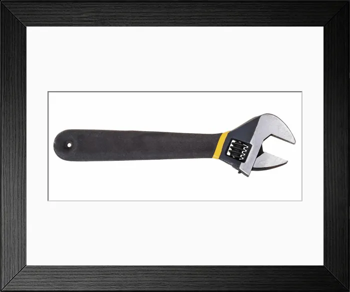Framed Print : black steel adjustable spanner isolated black steel adjustable spanner isolated on white background Copyright: xZoonar Framed Print : black steel adjustable spanner isolated black steel adjustable spanner isolated on white background Copyright: xZoonar