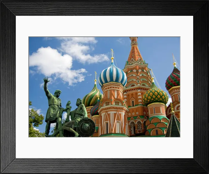 Framed Print : Russia, Moscow, Red Square. St Framed Print : Russia, Moscow, Red Square. St