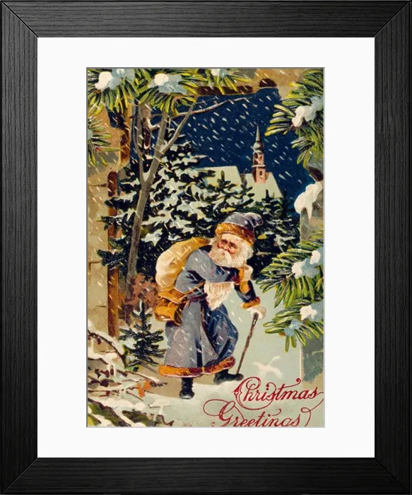 Framed Print : Christmas Greetings, Nostalgia Cards