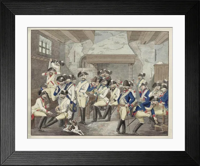 Framed Print : Uniforms of the Dutch cavalry, ca 1787-1790, Anonymous, 1787 - 1790 Framed Print : Uniforms of the Dutch cavalry, ca 1787-1790, Anonymous, 1787 - 1790