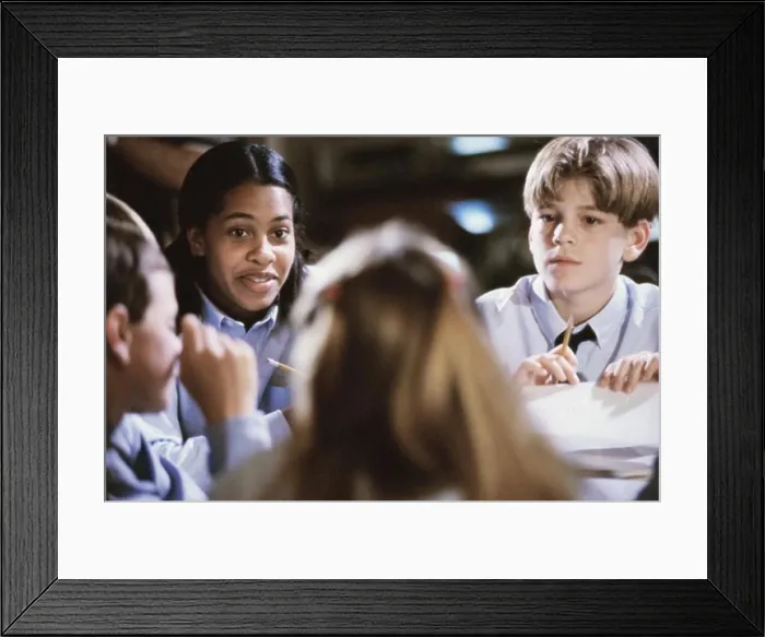 Framed Print : School children in a classroom