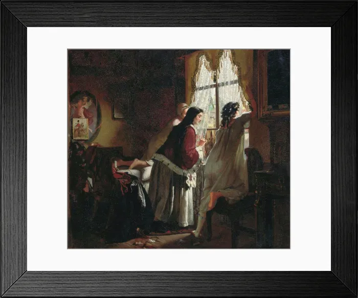 Framed Print : Wife of Tambov Treasurer by Mikhail Petrovich Klodt Framed Print : Wife of Tambov Treasurer by Mikhail Petrovich Klodt