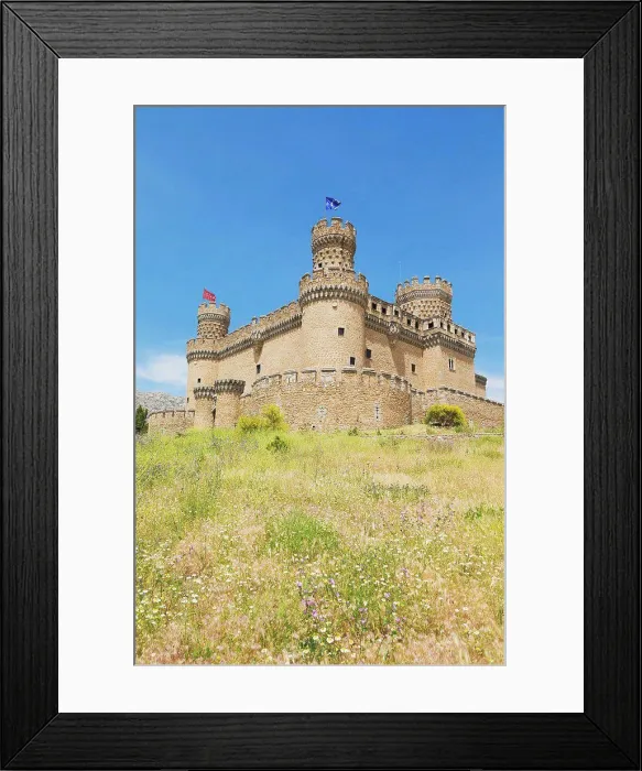 Framed Print : 15Th Century Castle Of Los Mendoza, Manzanares El Real Comunidad De Madrid Spain Framed Print : 15Th Century Castle Of Los Mendoza, Manzanares El Real Comunidad De Madrid Spain