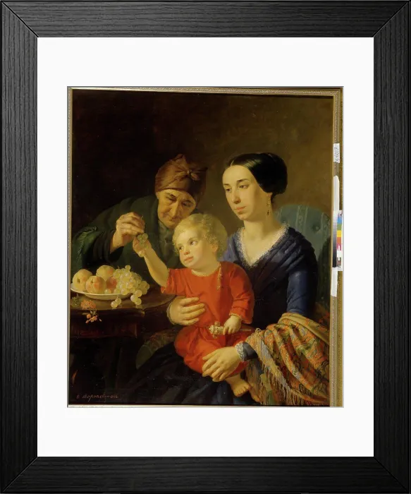 Framed Print : Family portrait by Toropov, Foma Gavrilovich (1821-1898) / State Russian Museum Framed Print : Family portrait by Toropov, Foma Gavrilovich (1821-1898) / State Russian Museum
