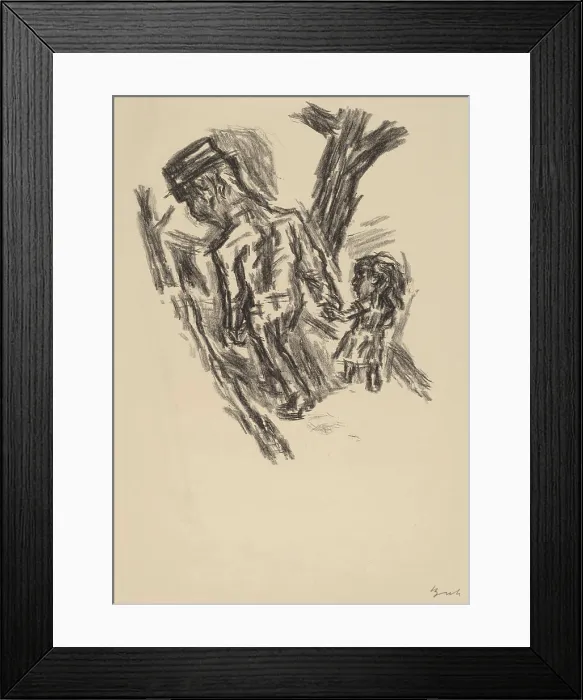 Framed Print : René Beeh, Man Leading a Little Girl, 1921 Man Leading a Little Girl Framed Print : René Beeh, Man Leading a Little Girl, 1921 Man Leading a Little Girl