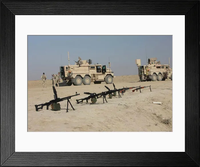 Framed Print : PK 7.62 mm general-purpose machine guns and RPK Kalashnikov rifles sit ready on a firing range in Kunduz, Afghanistan Framed Print : PK 7.62 mm general-purpose machine guns and RPK Kalashnikov rifles sit ready on a firing range in Kunduz, Afghanistan