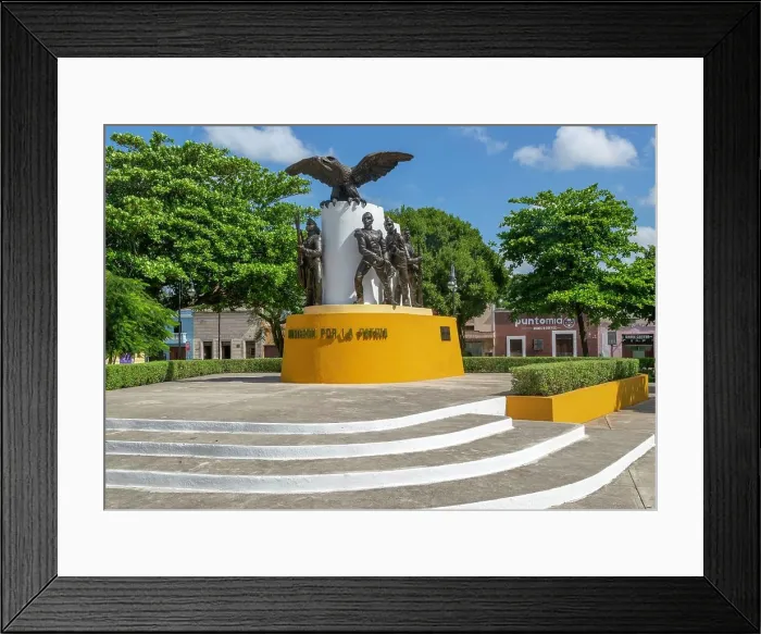 Framed Print : Patriotic sculpture, Monumento Ninos Heroes, Parque de la Mejorada, Merida, Yucatan State, Mexico Framed Print : Patriotic sculpture, Monumento Ninos Heroes, Parque de la Mejorada, Merida, Yucatan State, Mexico