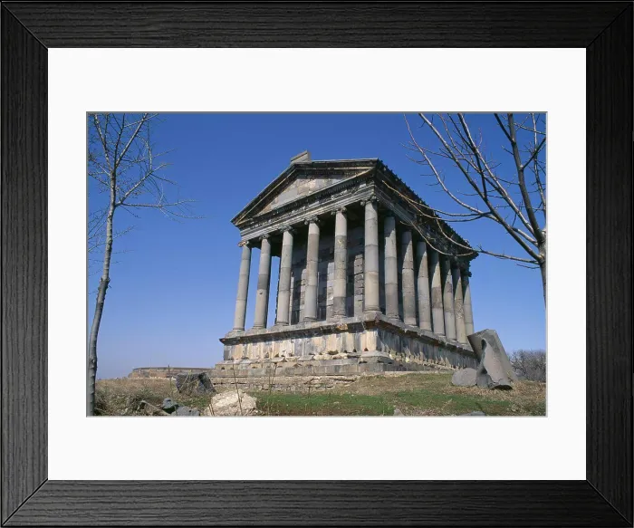 Framed Print : Armenia, Garni, Greco-Roman Pagan Temple Built 1St Century Ad. Destroyed By Earthquake In 1679 And Rebuilt 1969-1975