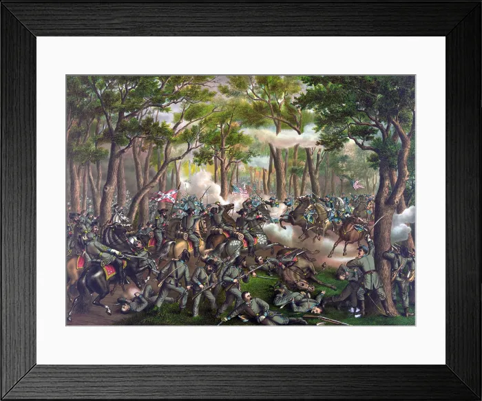 Framed Print : American civil war Battle of the Wilderness Framed Print : American civil war Battle of the Wilderness