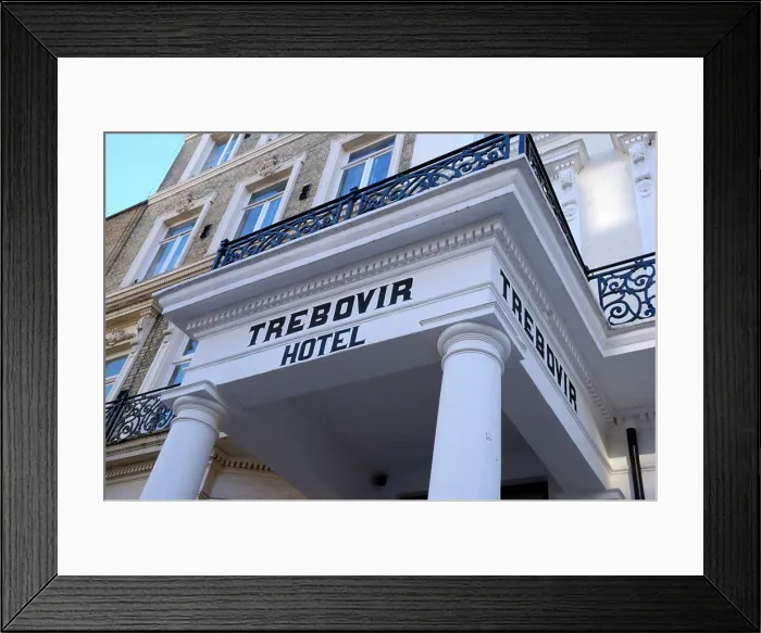 Framed Print : England, London, Earls Court. The entrance to Trebovir Hotel in Trebovir Road Framed Print : England, London, Earls Court. The entrance to Trebovir Hotel in Trebovir Road
