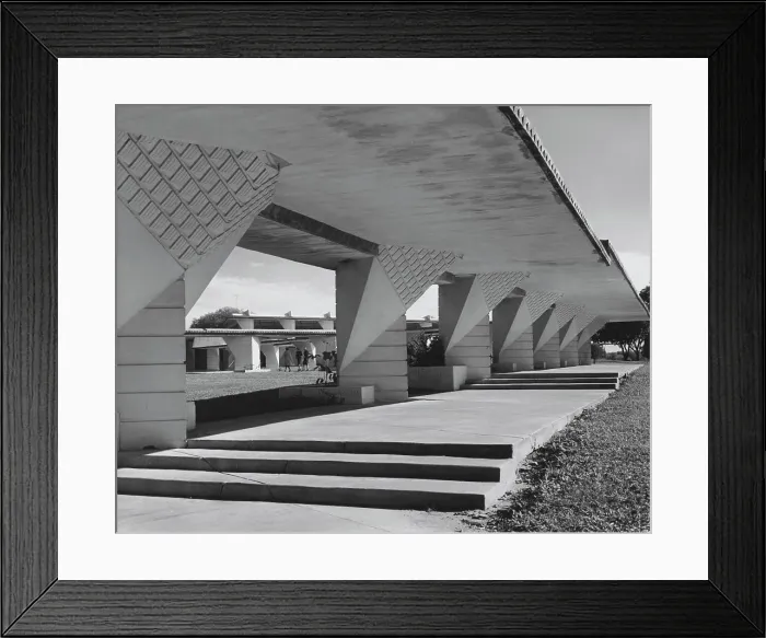 Framed Print : Walkway of a university building, Lakeland, Florida, USA Framed Print : Walkway of a university building, Lakeland, Florida, USA