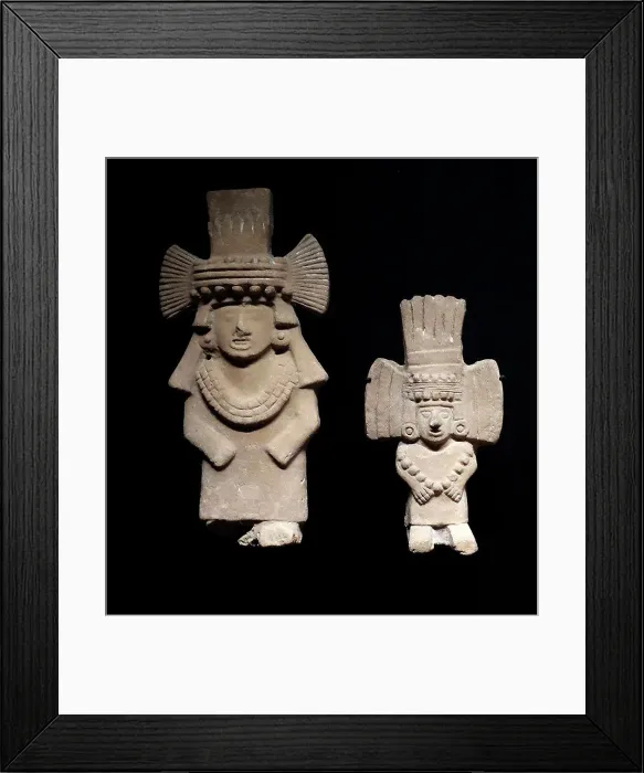 Framed Print : Stone figurines of Chalchiuhtlicue Framed Print : Stone figurines of Chalchiuhtlicue