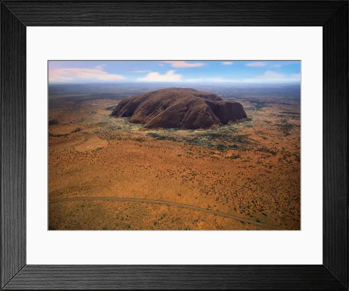 Framed Print : Ayers Rock from helicopter Framed Print : Ayers Rock from helicopter