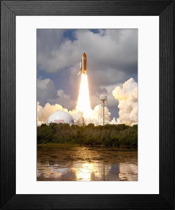 Framed Print : Liftoff of Space Shuttle Discovery Framed Print : Liftoff of Space Shuttle Discovery