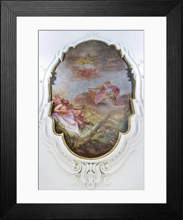 Framed Print : Fresco in the Modignani Palace. Lodi. Italy Framed Print : Fresco in the Modignani Palace. Lodi. Italy