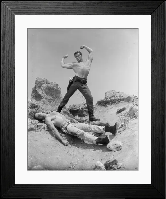 Framed Print : Shoot-out On Beefcake Mountain c.1962