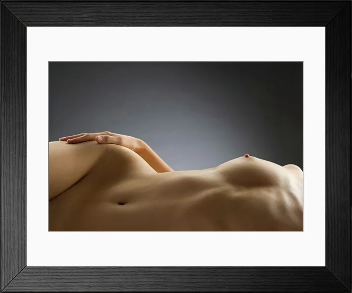Framed Print : Nude woman