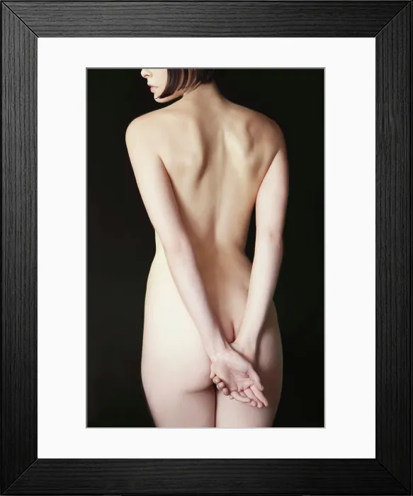 Framed Print : Back view of a nude woman Framed Print : Back view of a nude woman
