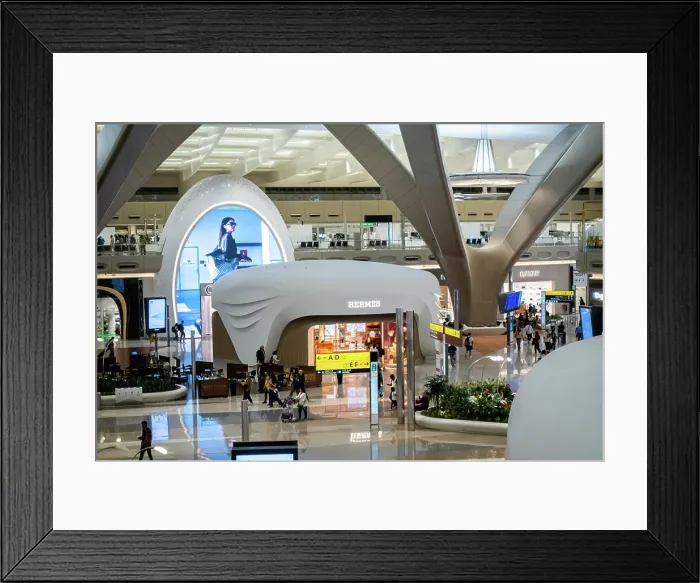 Framed Print : Hermès shop inside Zayed International Airport, Abu Dhabi, UAE, United Arab Emirates, Asia Framed Print : Hermès shop inside Zayed International Airport, Abu Dhabi, UAE, United Arab Emirates, Asia