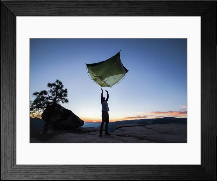 Framed Print : Camping tent