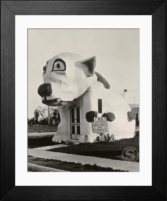 Framed Print : Chili Dog Cafe Los Angeles California USA
