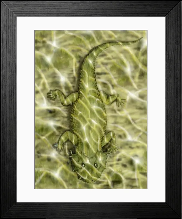 Framed Print : Lanthanosuchus, an extinct genus of parareptile from the Late Permian period Framed Print : Lanthanosuchus, an extinct genus of parareptile from the Late Permian period