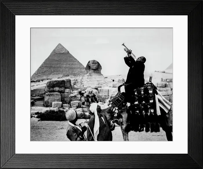 Framed Print : Louis armstrong, egypt 1961