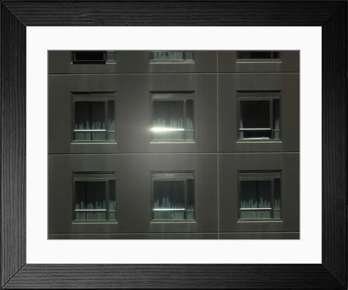 Framed Print : Windows of residential building Framed Print : Windows of residential building