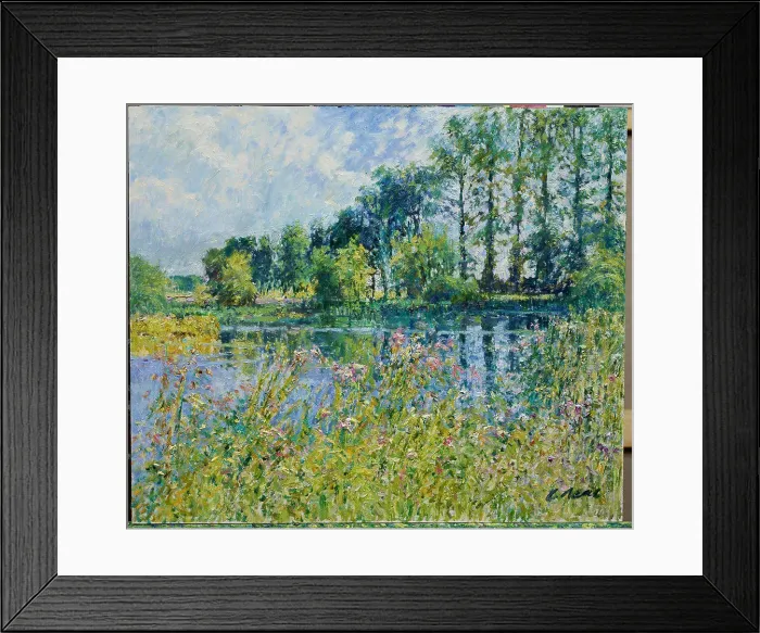 Framed Print : The Upper Thames at St. John's Meadows Near Buscot Framed Print : The Upper Thames at St. John's Meadows Near Buscot