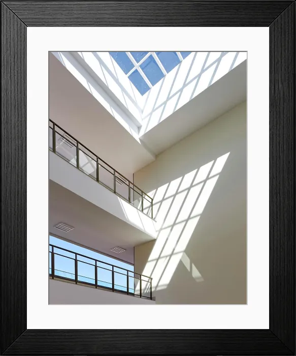 Framed Print : Main atrium detail. The British School Rio de Janeiro, Rio de Janeiro, Brazil. Architect: John McAslan & Partners, 2017 Framed Print : Main atrium detail. The British School Rio de Janeiro, Rio de Janeiro, Brazil. Architect: John McAslan & Partners, 2017