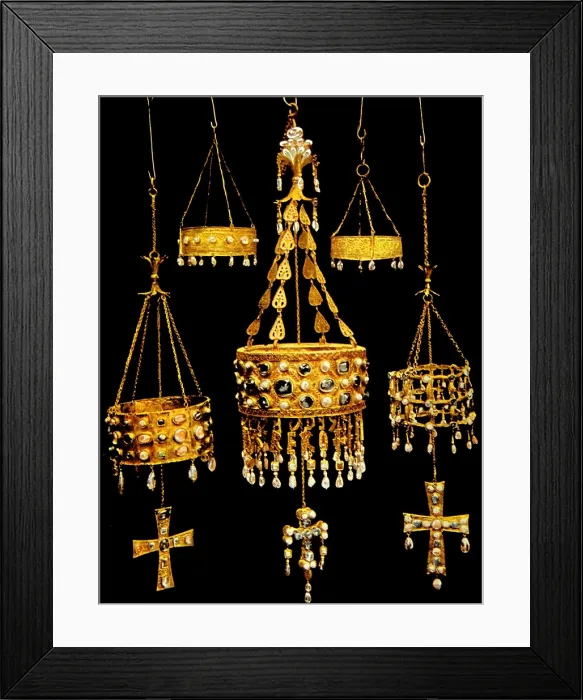 Framed Print : Photograph of the Visigothic of treasure of Guarrazar (Toledo)