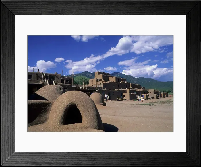 Framed Print : Usa, New Mexico, Taos Pueblo, Orno, Traditional Oven, Adobe (Mudbrick), Tourists Framed Print : Usa, New Mexico, Taos Pueblo, Orno, Traditional Oven, Adobe (Mudbrick), Tourists