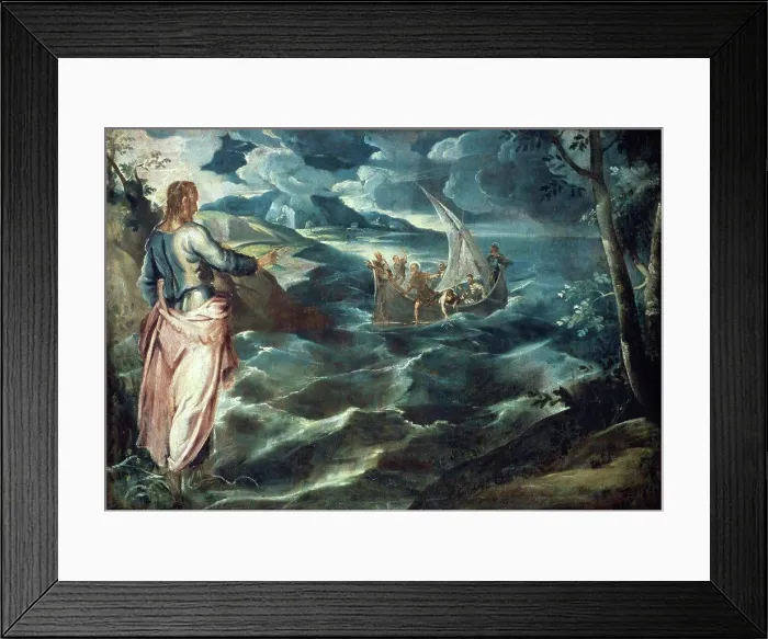 Framed Print : Christ at the Sea of Galilee c Framed Print : Christ at the Sea of Galilee c