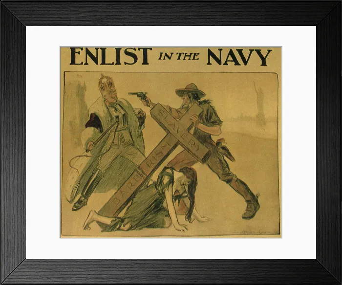 Framed Print : Enlist in the Navy Framed Print : Enlist in the Navy