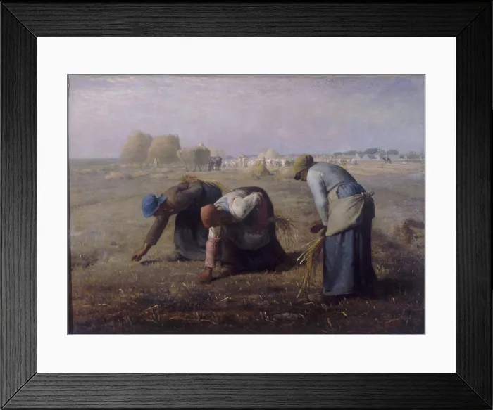 Framed Print : The Gleaners 1857 Jean Francois Millet (1814-1875 French) Oil on canvas Musee du Louvre, Paris, France Framed Print : The Gleaners 1857 Jean Francois Millet (1814-1875 French) Oil on canvas Musee du Louvre, Paris, France