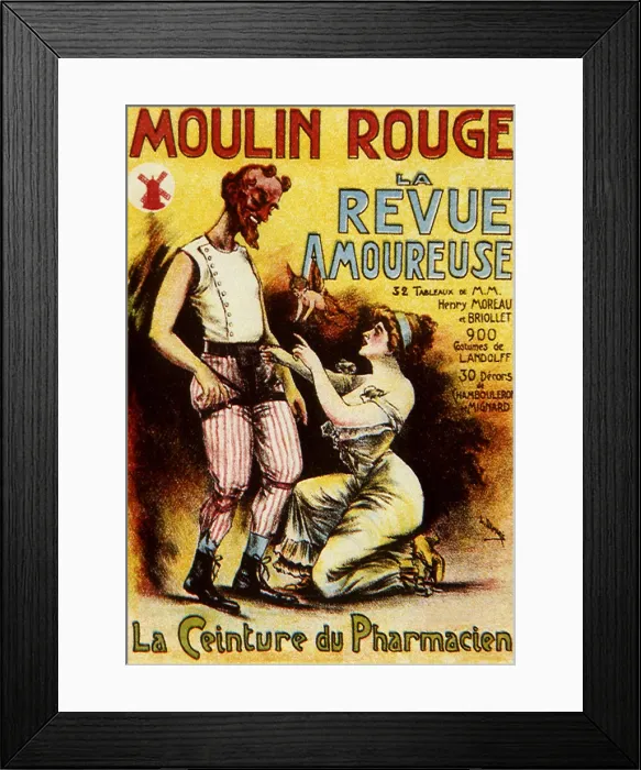 Framed Print : Poster for Le Revue Amoureuse Framed Print : Poster for Le Revue Amoureuse