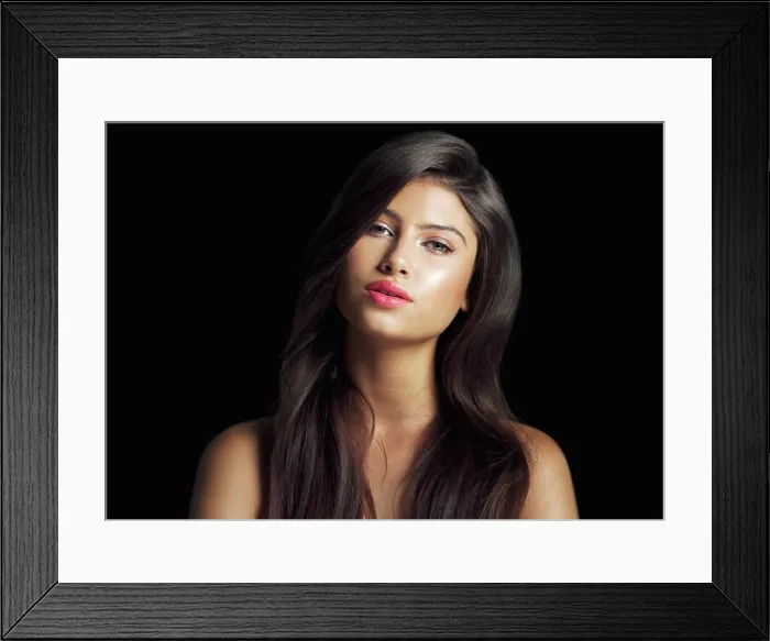 Framed Print : Portrait, hair care and woman with dermatology