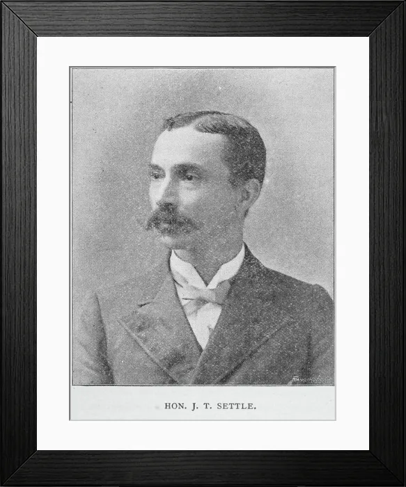 Framed Print : Hon. J. T. Settle. Portraits, Photographs Framed Print : Hon. J. T. Settle. Portraits, Photographs