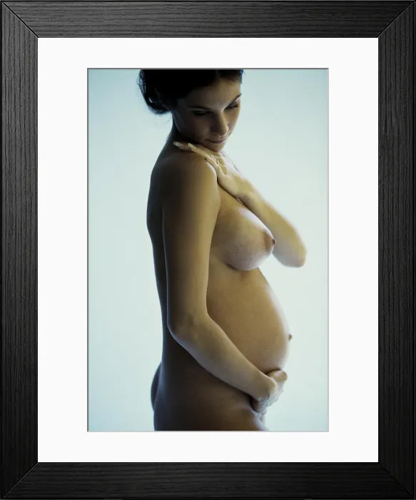Framed Print : Naked pregnant teenage girl Framed Print : Naked pregnant teenage girl