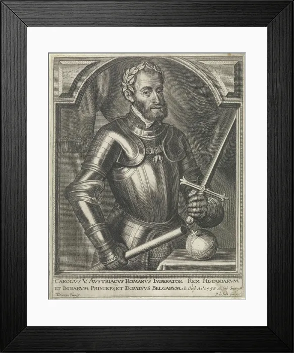 Framed Print : Portrait of Charles V of Habsburg Framed Print : Portrait of Charles V of Habsburg