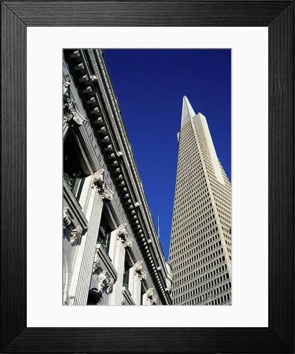 Framed Print : Buildings in a city, Transamerica Pyramid, San Francisco, California, USA Framed Print : Buildings in a city, Transamerica Pyramid, San Francisco, California, USA