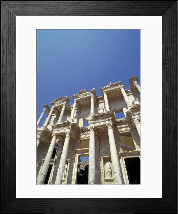Framed Print : Europe, Turkey, Ephesus. Library of Celsus Framed Print : Europe, Turkey, Ephesus. Library of Celsus